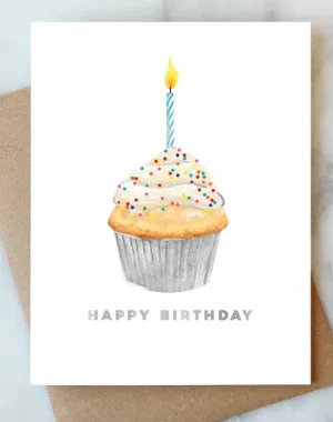 Cupcake Birthday Greeting Card