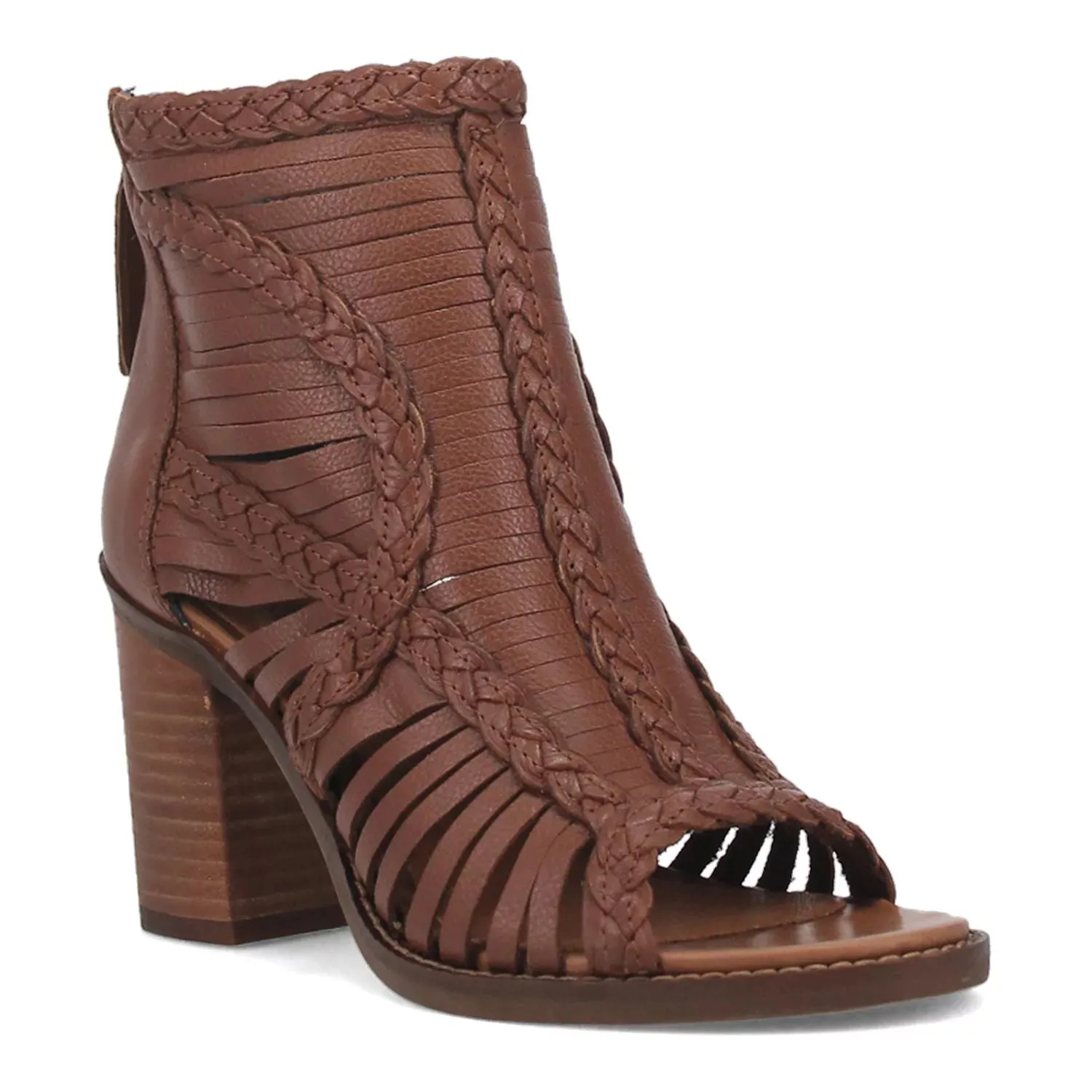 Dingo Jeezy Dingo Women's Leather Heeled Sandals, Beige