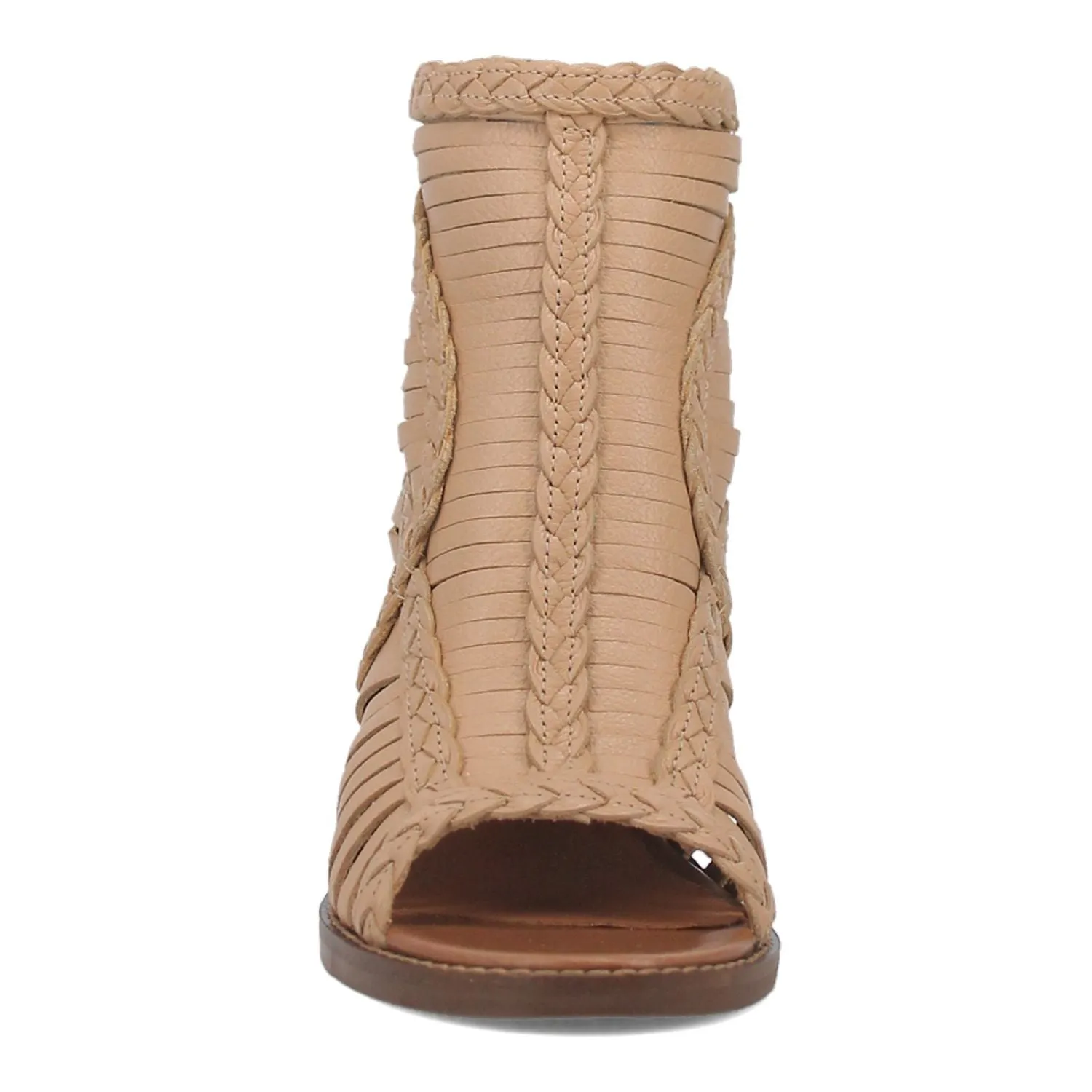 Dingo Jeezy Dingo Women's Leather Heeled Sandals, Beige
