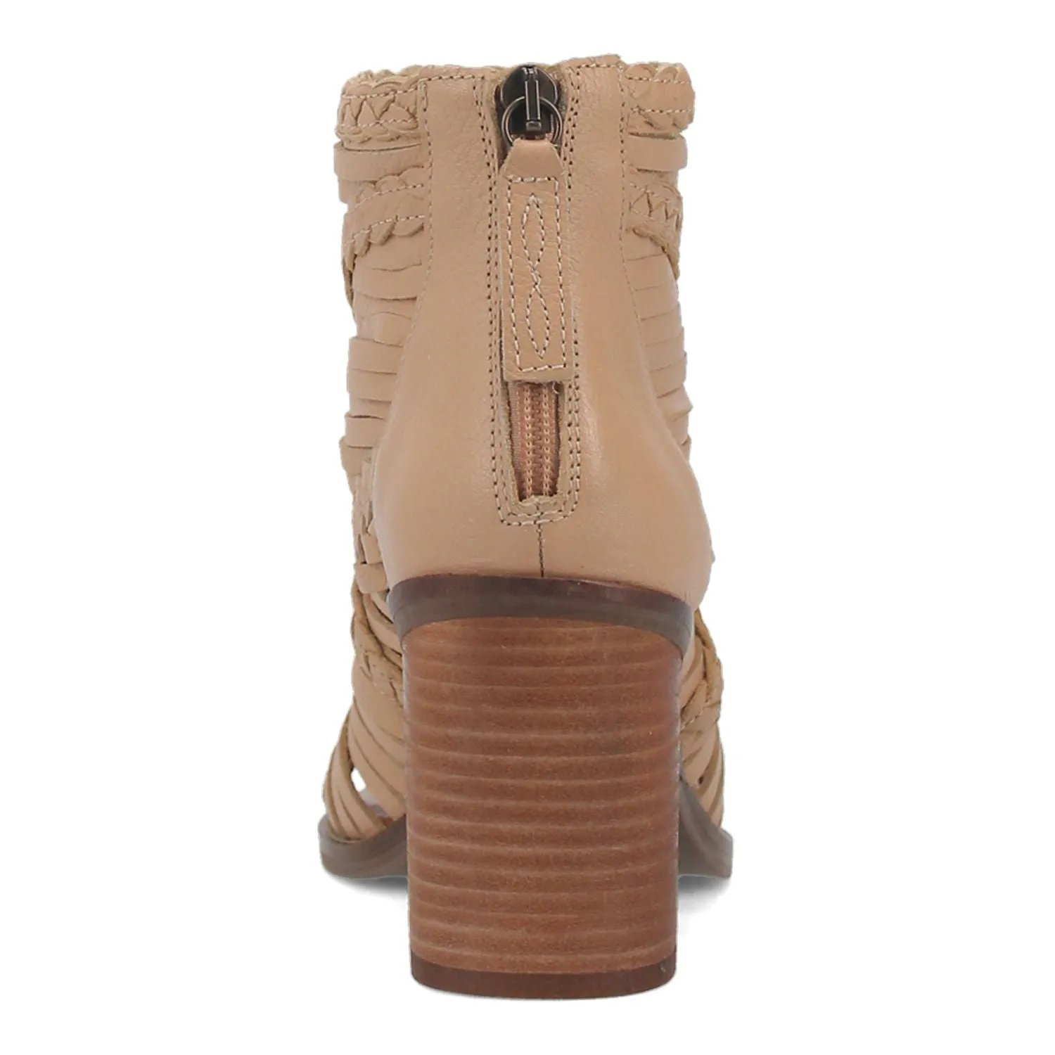 Dingo Jeezy Dingo Women's Leather Heeled Sandals, Beige