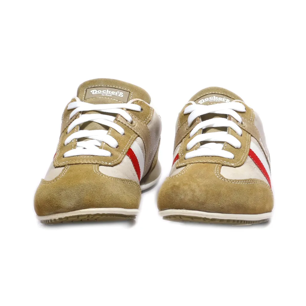 Dockers Low-Top Sneakers Leather Brown Colour For Women