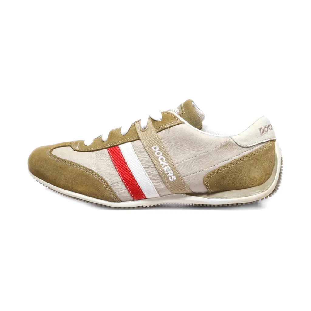 Dockers Low-Top Sneakers Leather Brown Colour For Women
