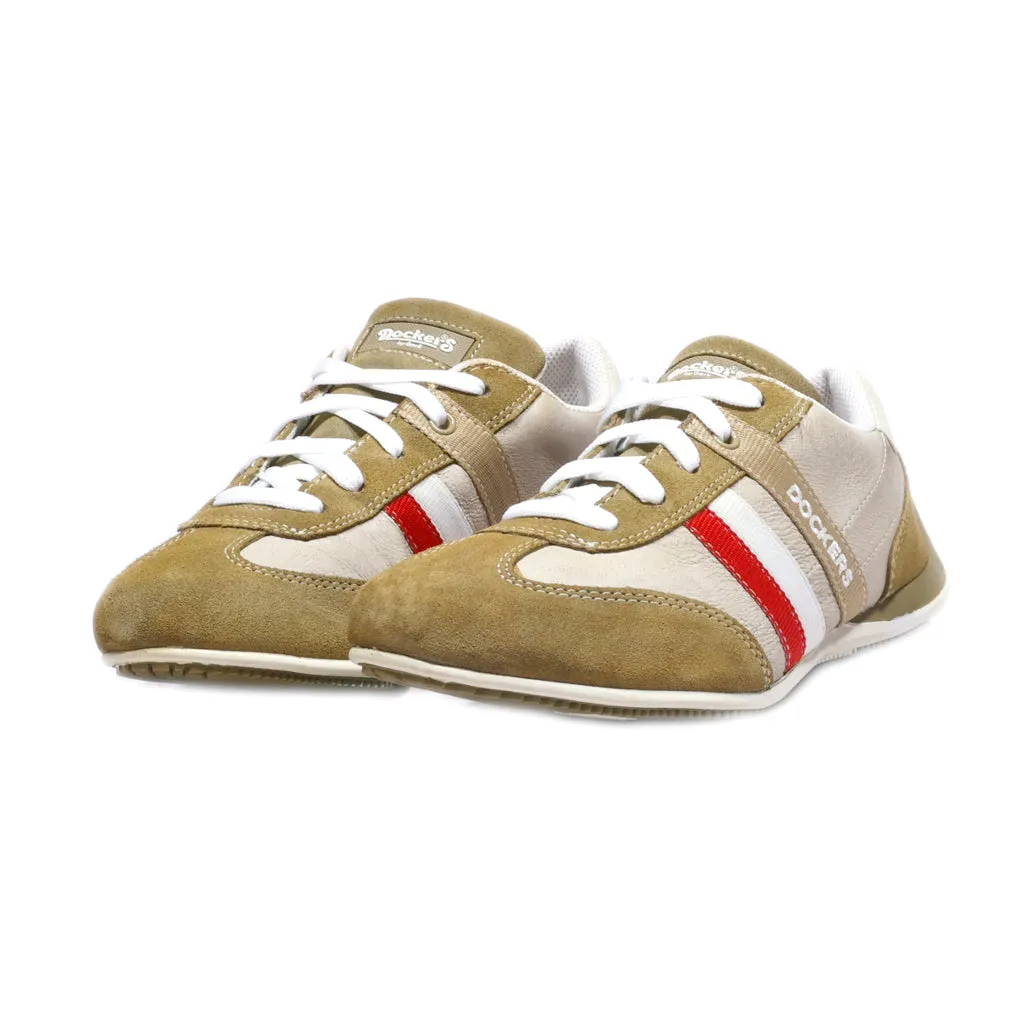 Dockers Low-Top Sneakers Leather Brown Colour For Women