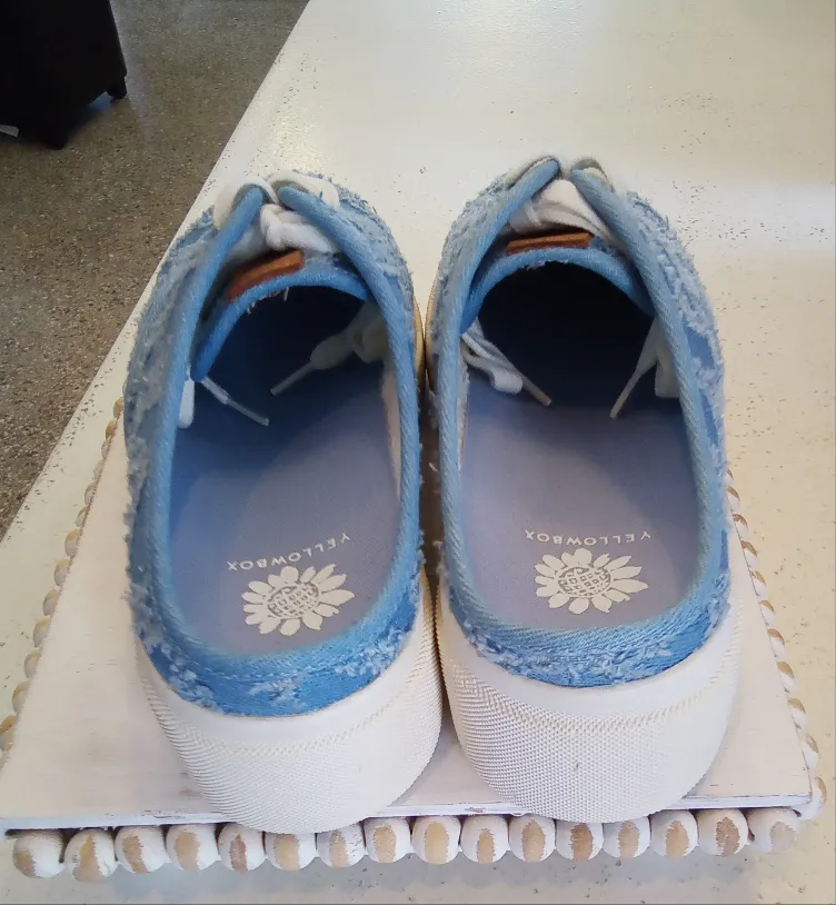 Elvy Denim Slide On Sneaker | Yellow Box Footwear