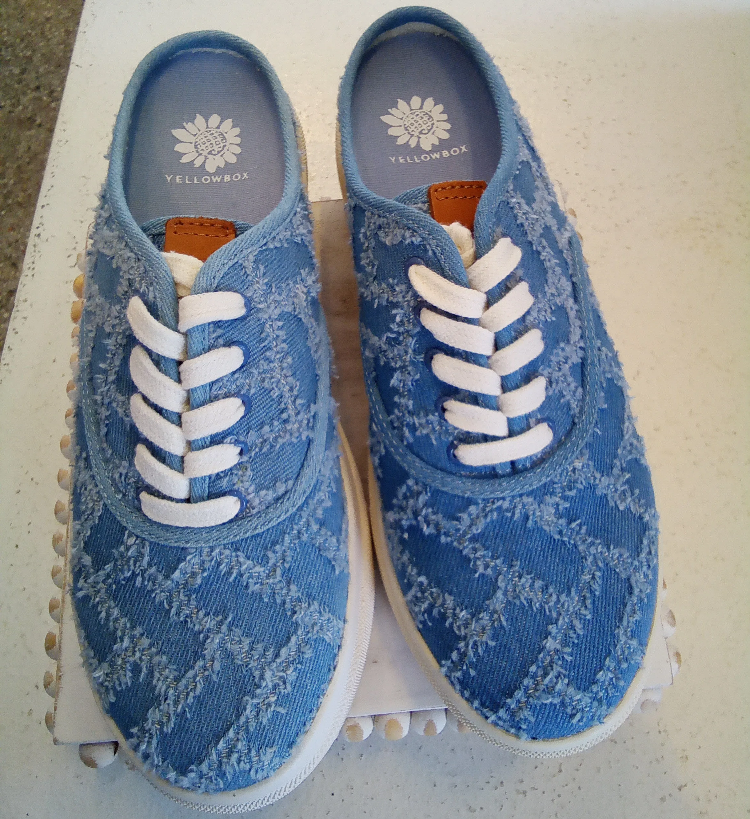 Elvy Denim Slide On Sneaker | Yellow Box Footwear