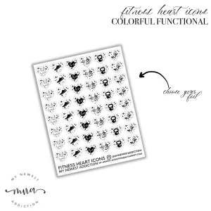 Fitness Heart Icons