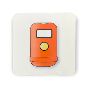 HK Bins Coaster by Liz Fry Design