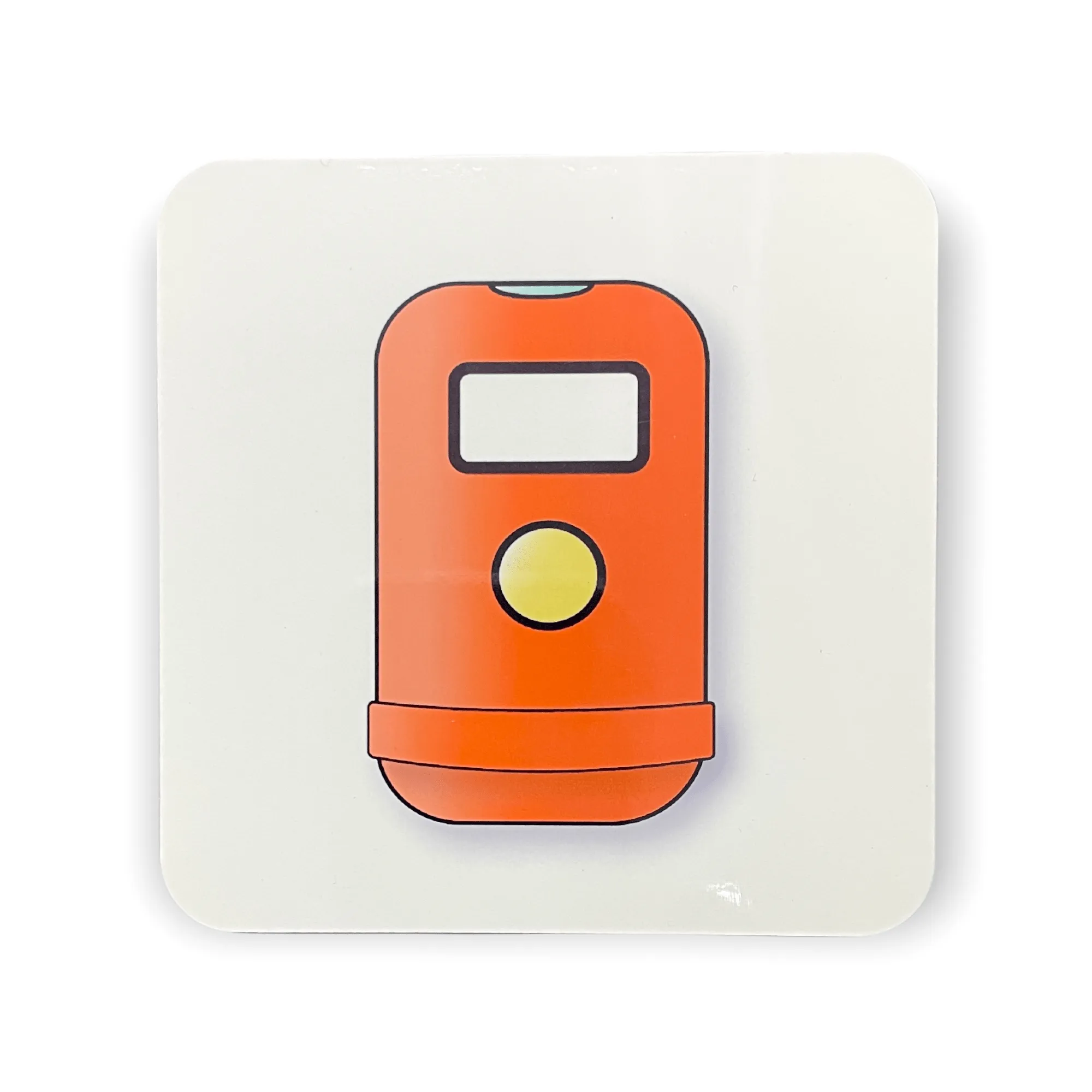HK Bins Coaster by Liz Fry Design