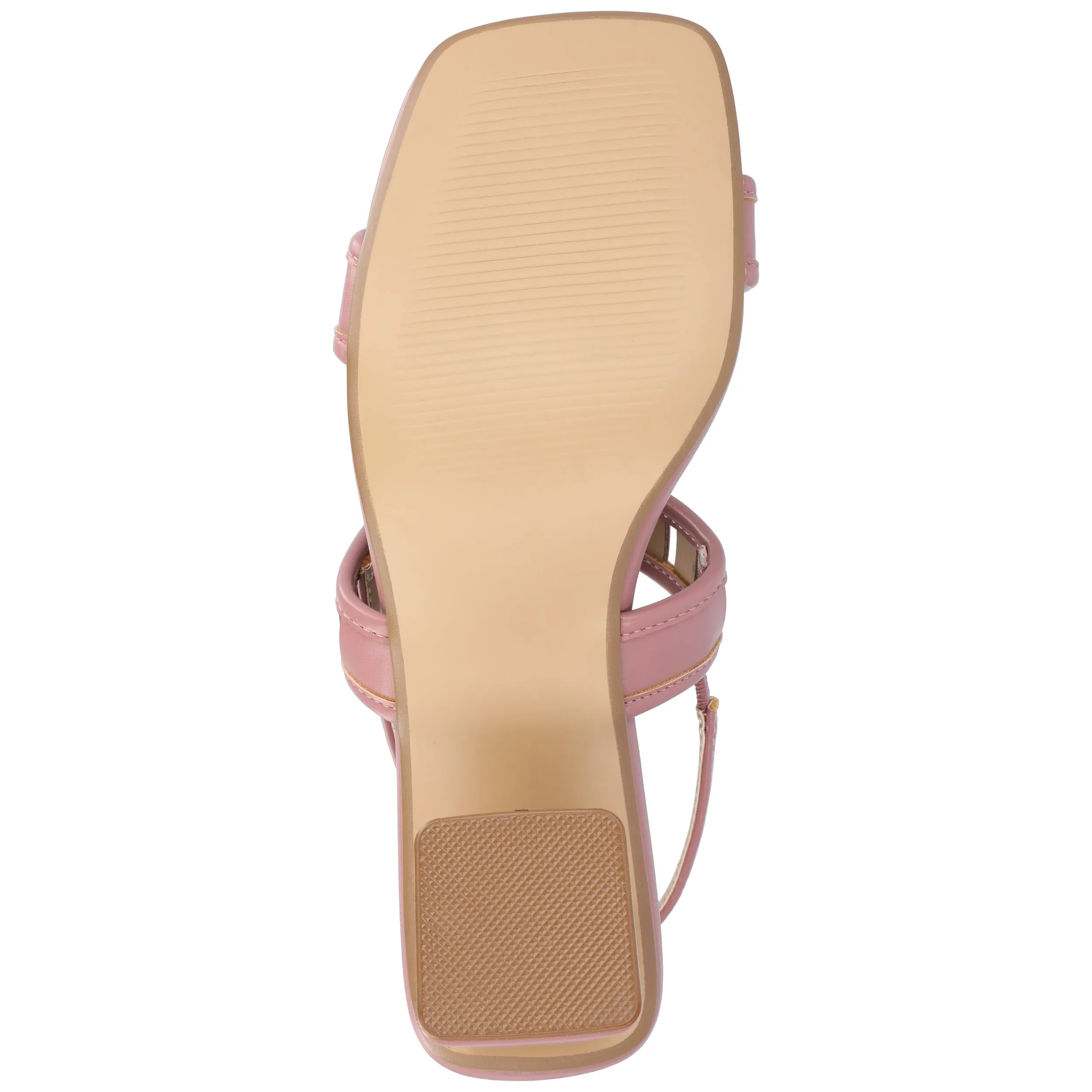 ISMAY STRAPPY BLOCK HEELS IN FAUX SUEDE