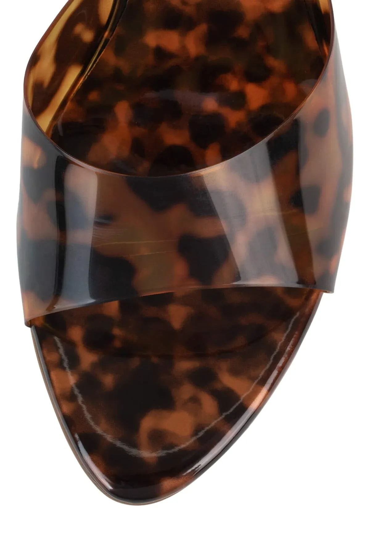 Jeffrey Campbell Agent Heeled Slides in Tortoise