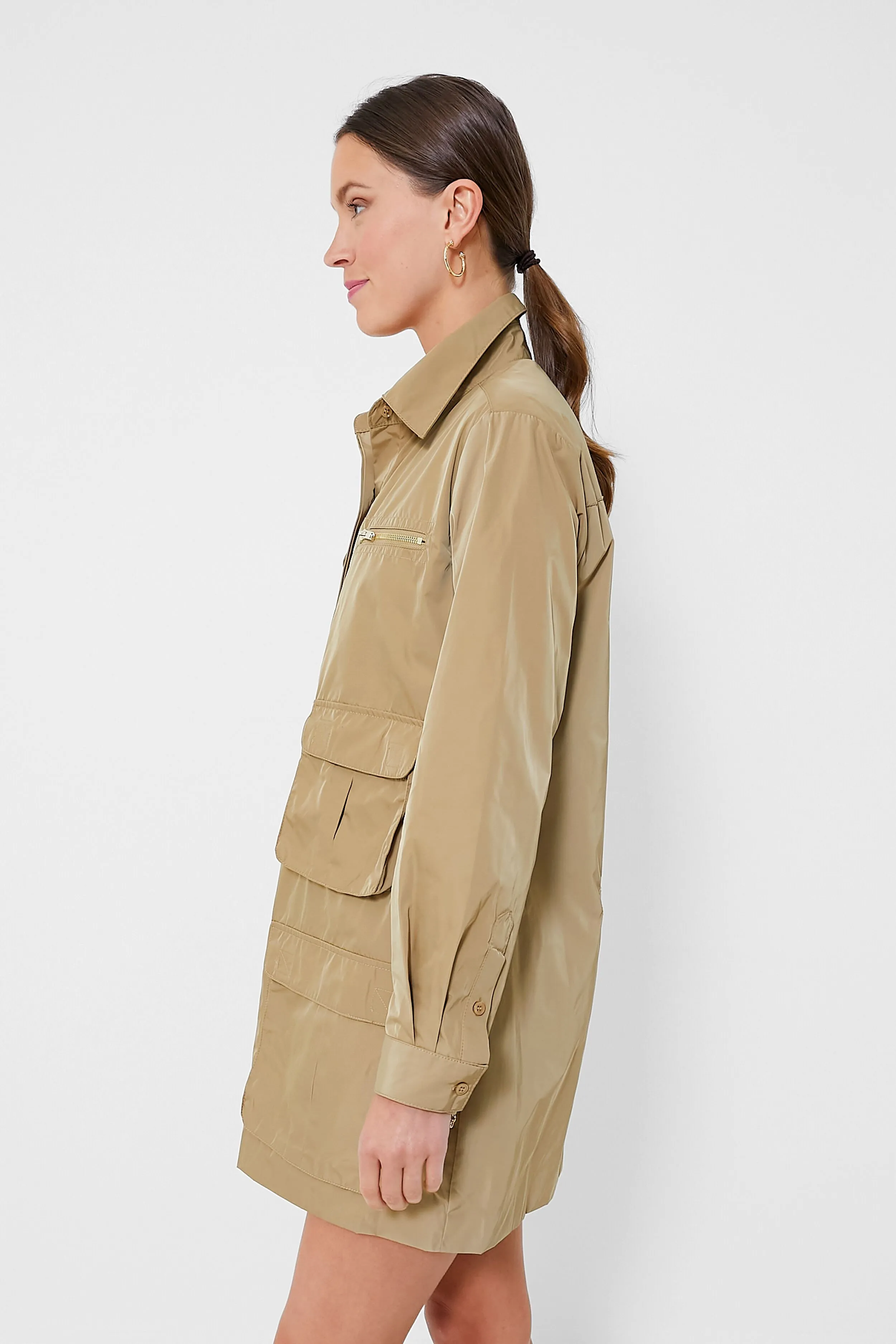 Khaki Backpack Dress