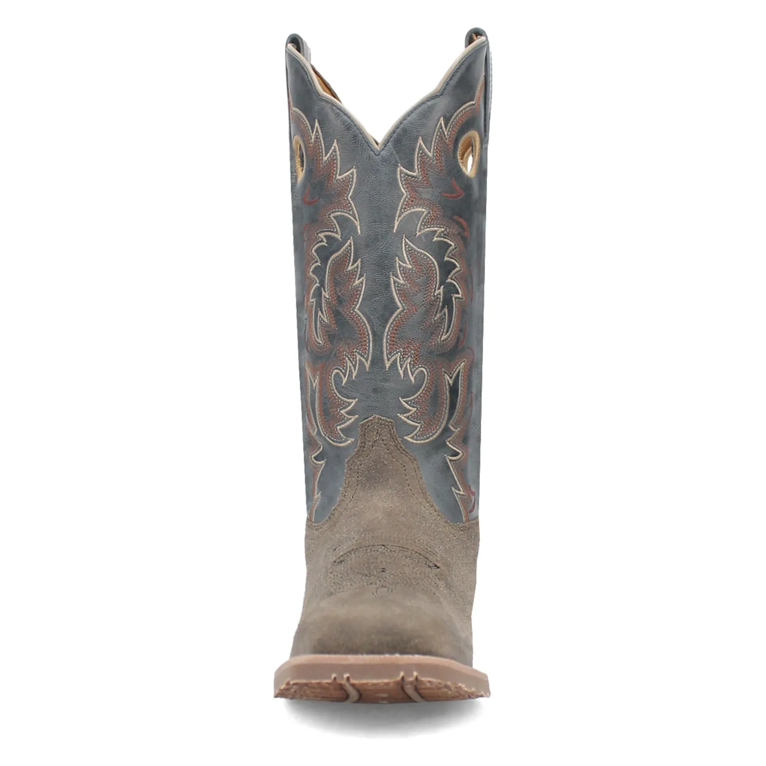 Laredo Mens Summit Grey Leather Western Work Boots
