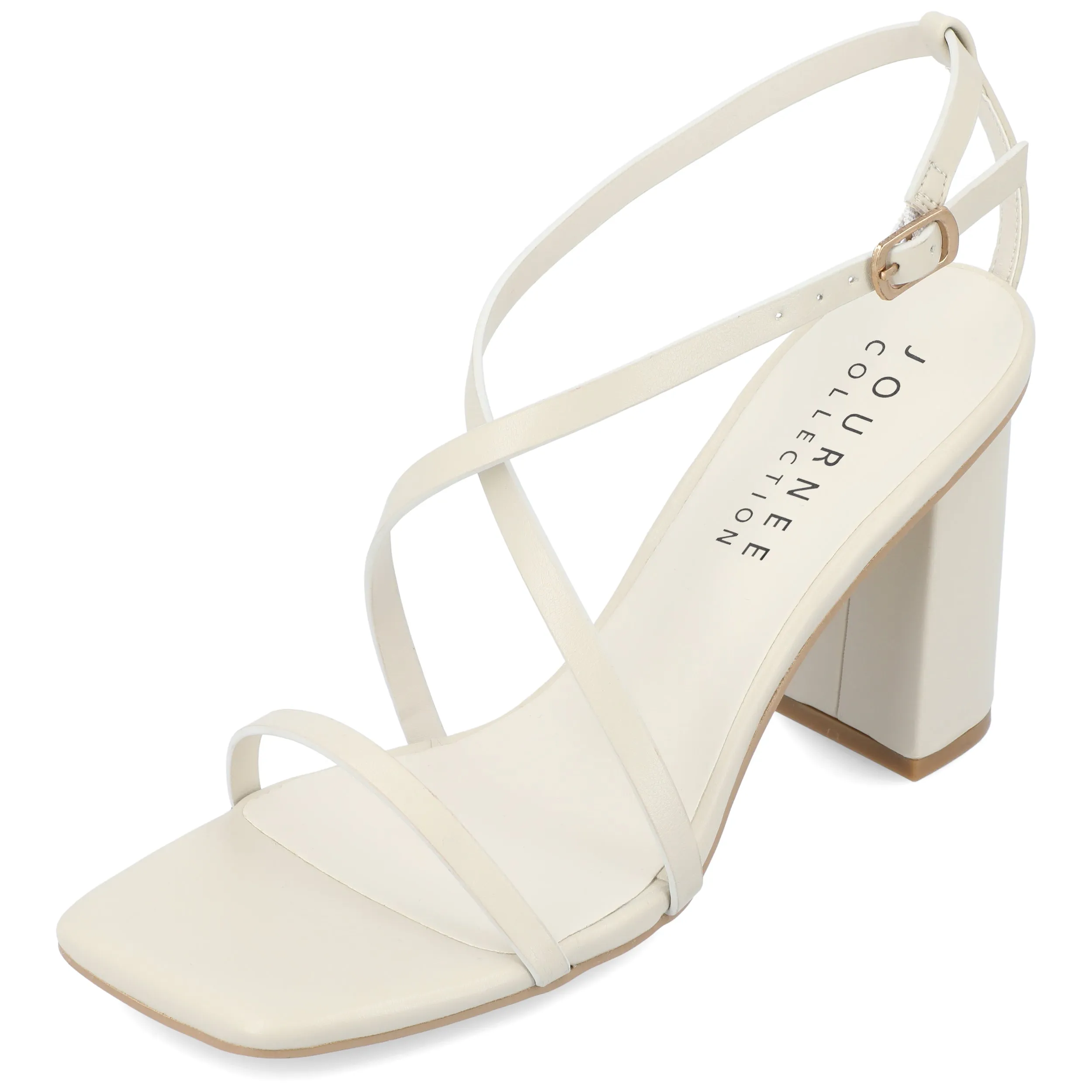 LENORRA STRAPPY SANDALS IN FAUX LEATHER