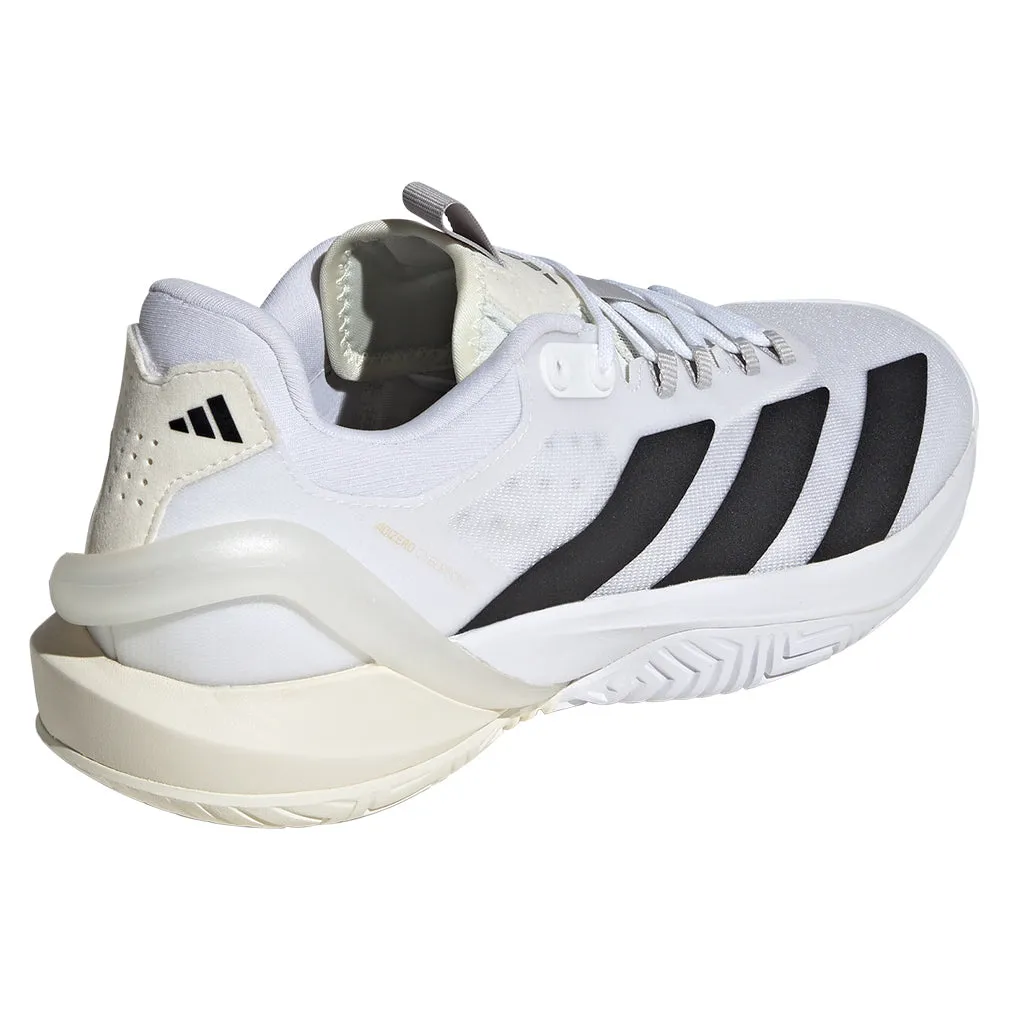 Men`s Adizero Cybersonic 2 Tennis Shoes White and Core Black