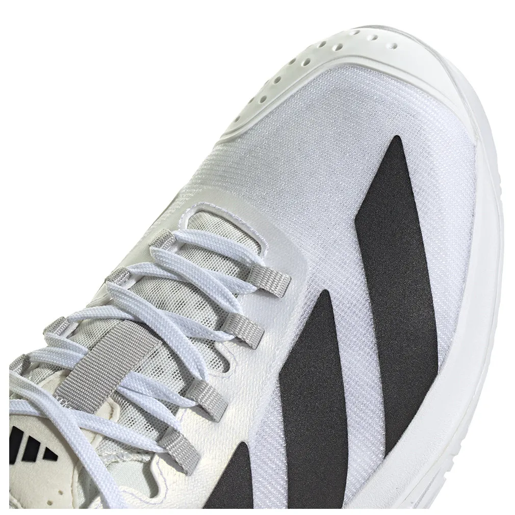 Men`s Adizero Cybersonic 2 Tennis Shoes White and Core Black