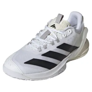 Men`s Adizero Cybersonic 2 Tennis Shoes White and Core Black