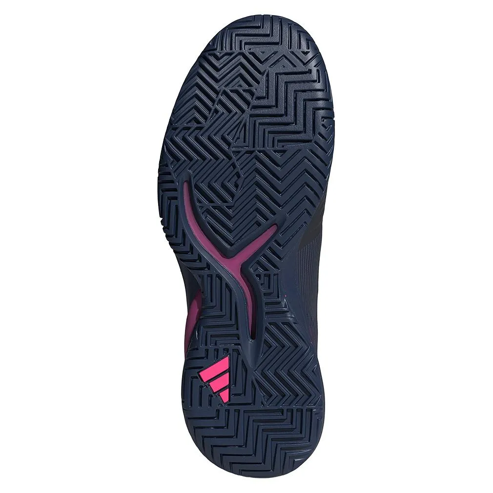 Mens Adizero Cybersonic Tennis Shoes Dark Blue and Team Shock Pink 2