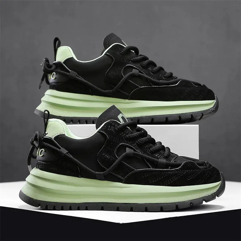 Men's Casual Shoes - Chunky Sneakers with Thick Sole - TSS391