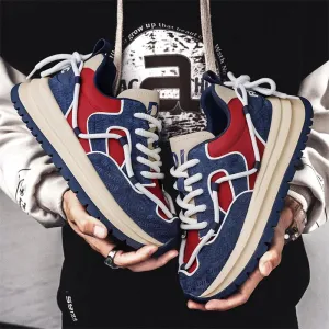 Men's Casual Shoes - Chunky Sneakers with Thick Sole - TSS391