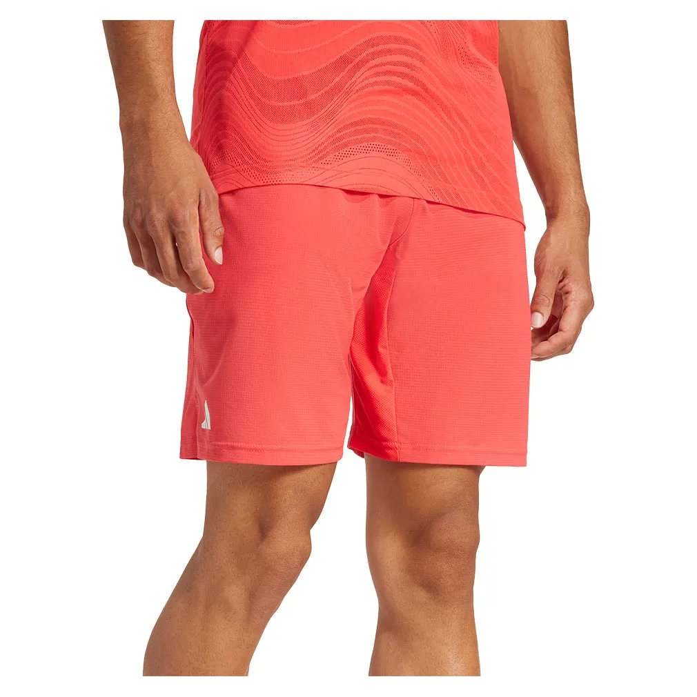 Men`s Ergo 7 inch Tennis Short Semi Lucid Red