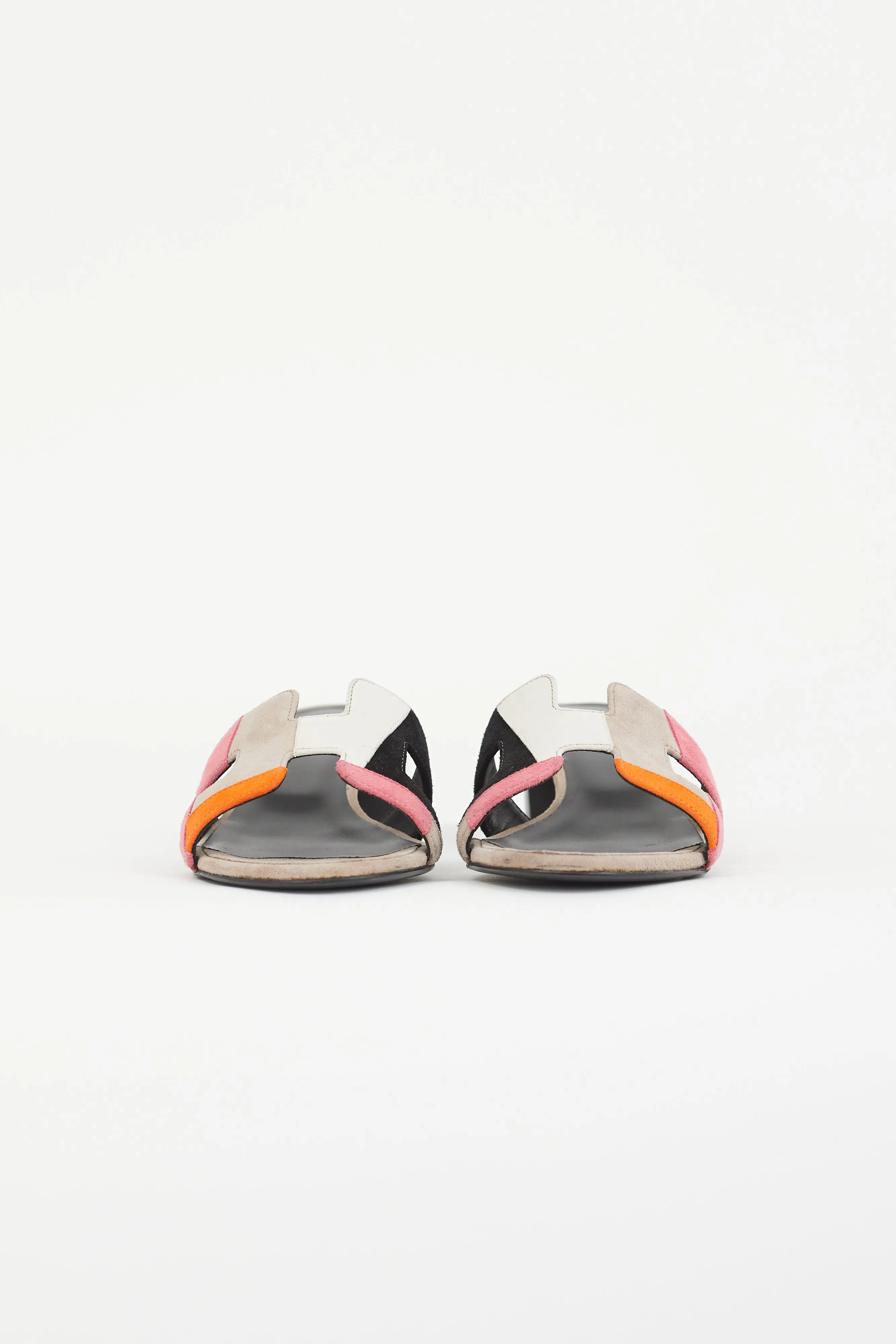 Multicolour Suede Oasis Heeled Sandal