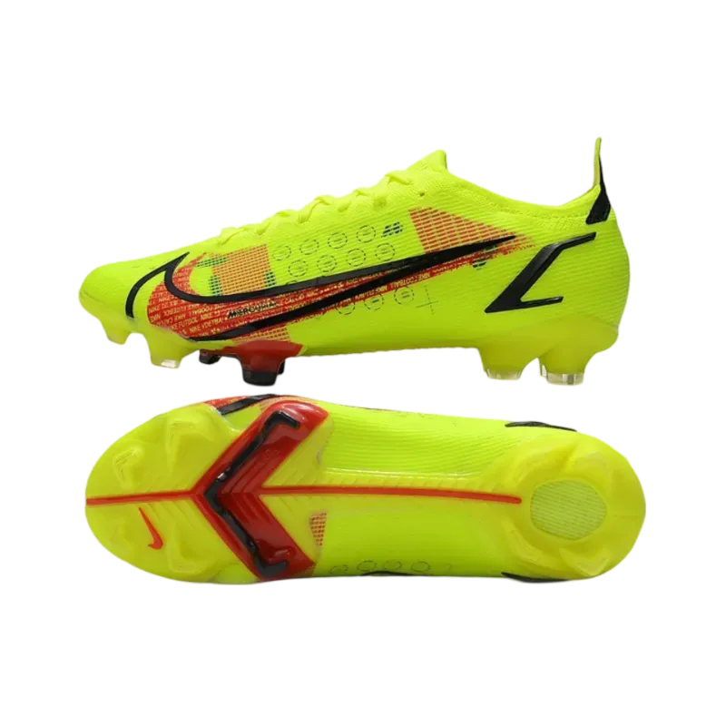 Nike Mercurial Vapor 14 Elite FG Volt Crimson Black - Goatkits Boots