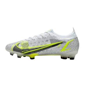 Nike Mercurial Vapor 14 Elite FG White Black Metallic Silver Volt - Goatkits Boots