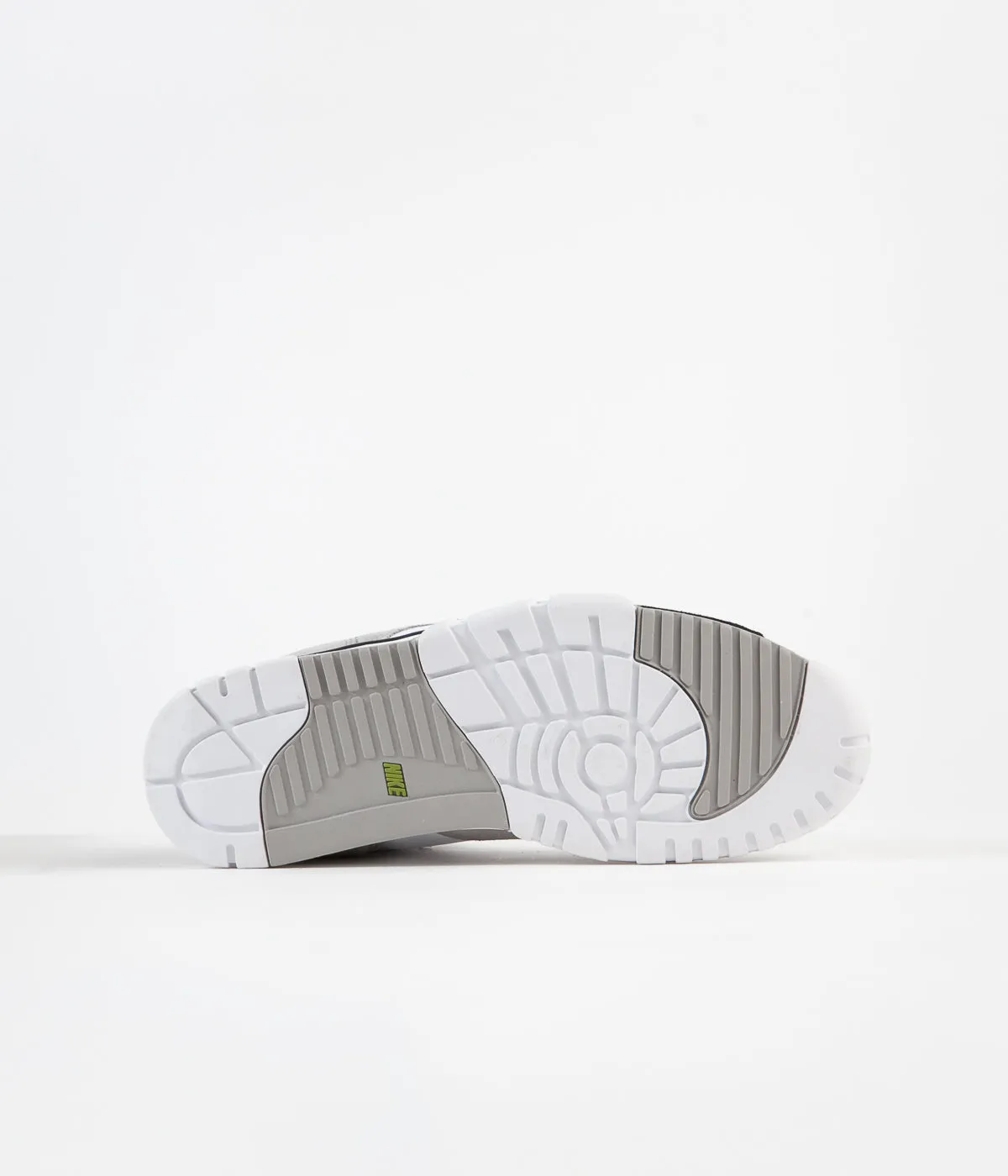 Nike SB Air Trainer I Orange Label Shoes - Medium Grey / Black - White - Chlorophyll
