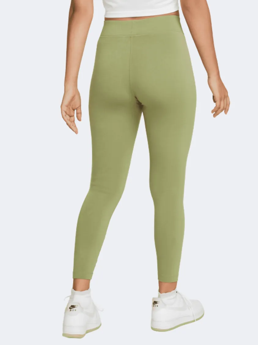 Nike Sportswear Essential 7/8 Mid-Rise Women Lifestyle Tight Green
