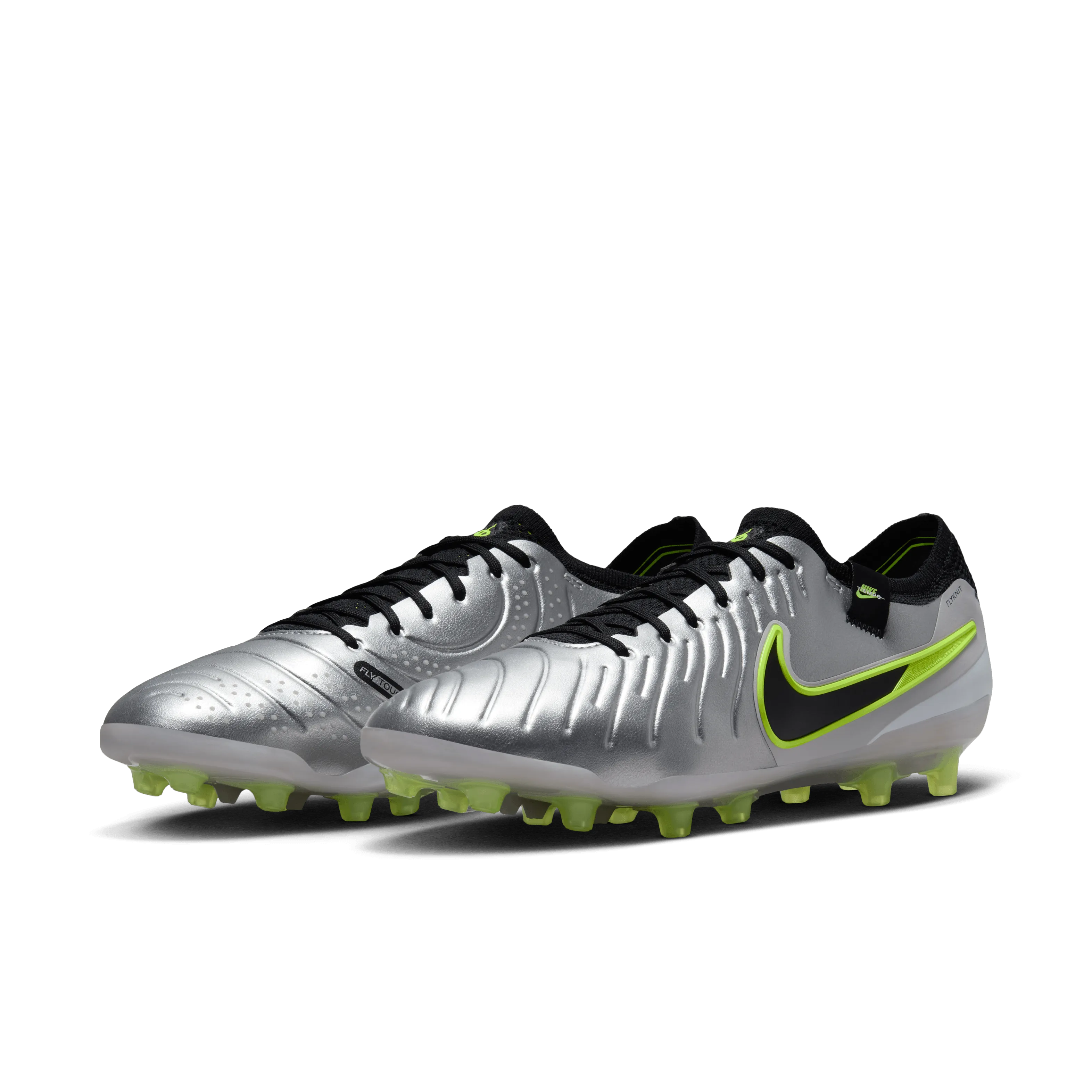 Nike Tiempo Legend 10 Elite AG-Pro Football Boots (Silver/Black/Volt)