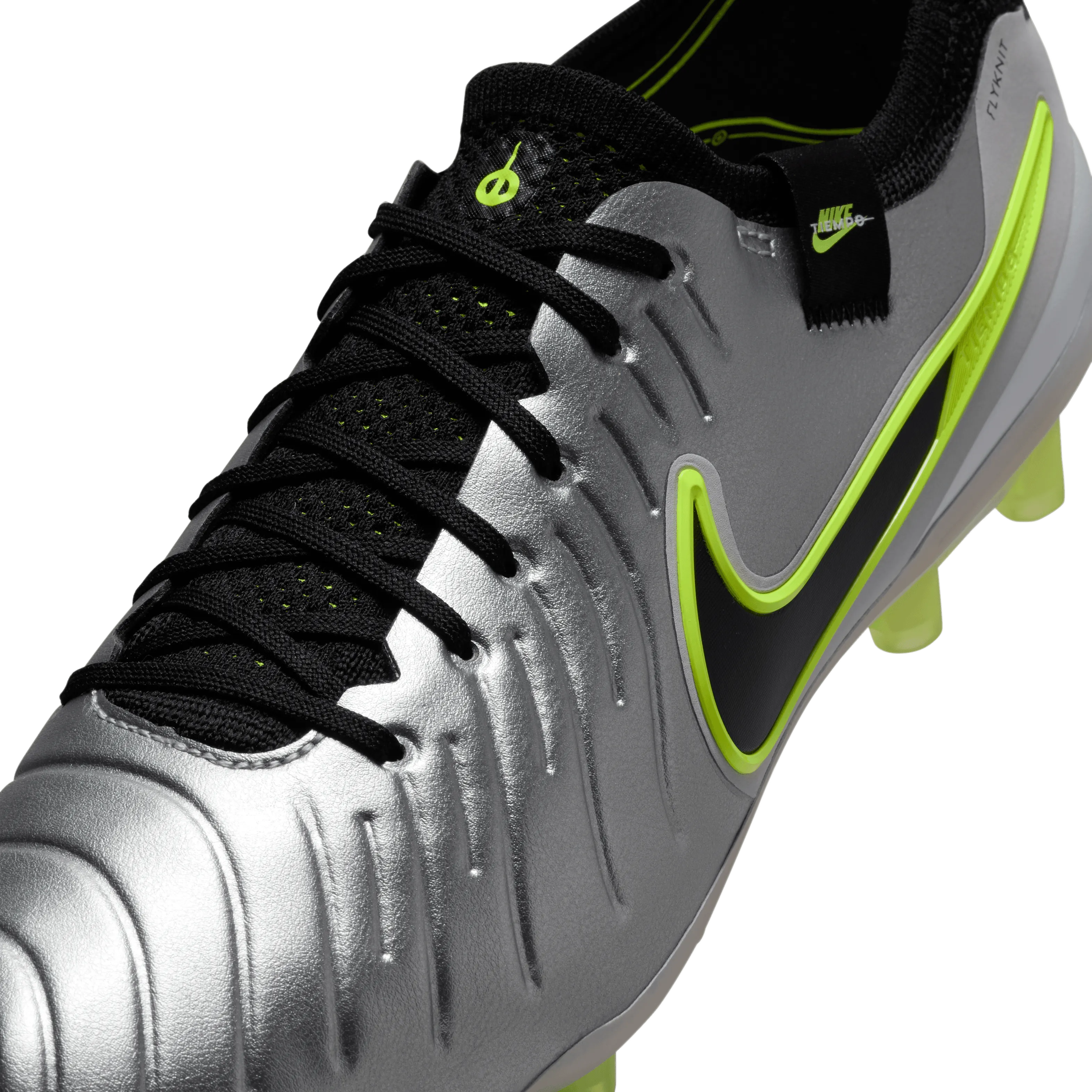 Nike Tiempo Legend 10 Elite AG-Pro Football Boots (Silver/Black/Volt)