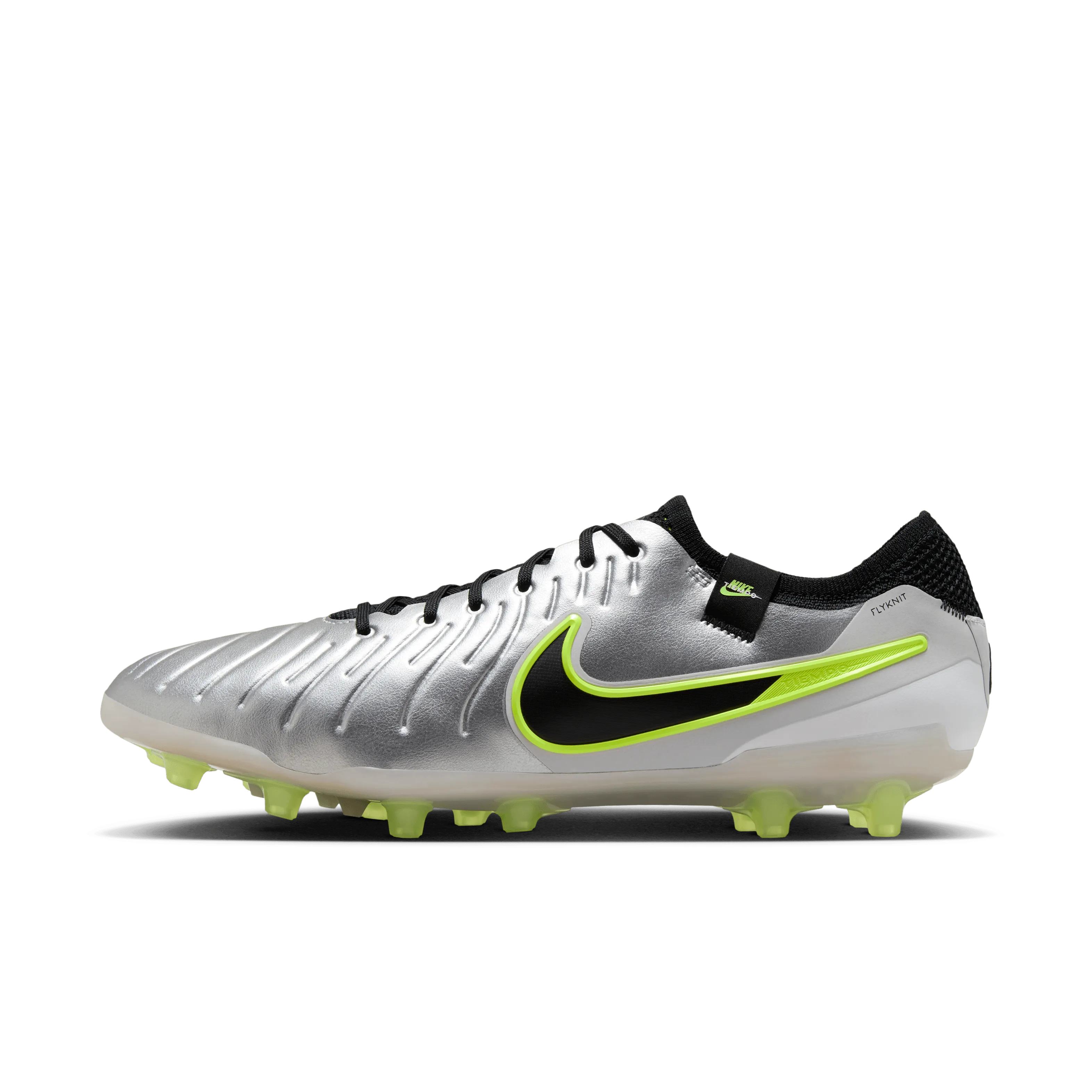 Nike Tiempo Legend 10 Elite AG-Pro Football Boots (Silver/Black/Volt)