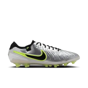 Nike Tiempo Legend 10 Elite AG-Pro Football Boots (Silver/Black/Volt)