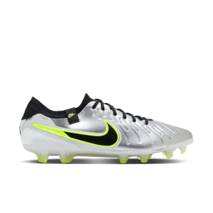 Nike Tiempo Legend 10 Elite FG Football Boots (Silver/Black/Volt)