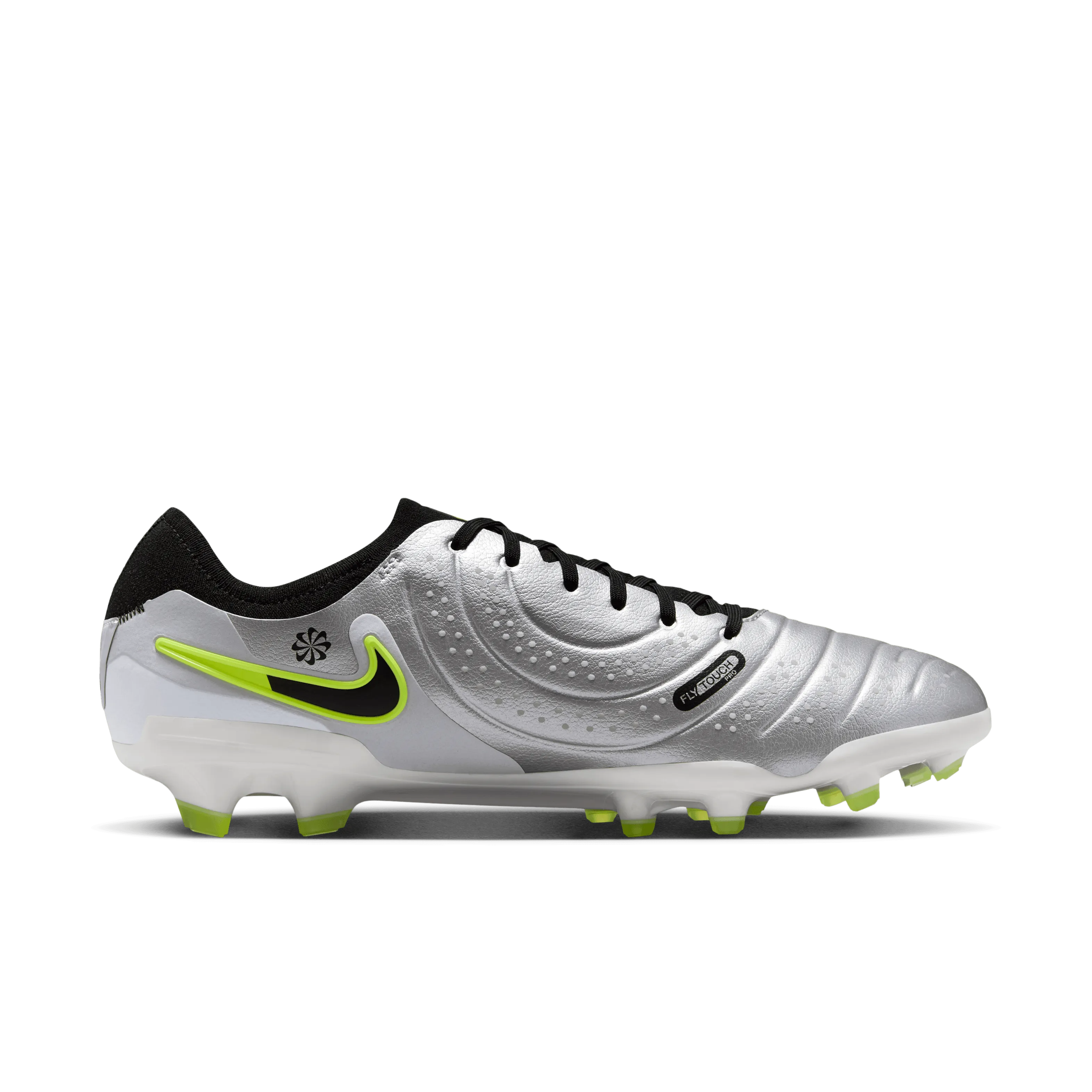 Nike Tiempo Legend Pro FG Football Boots (Metallic Silver/Black/Volt)