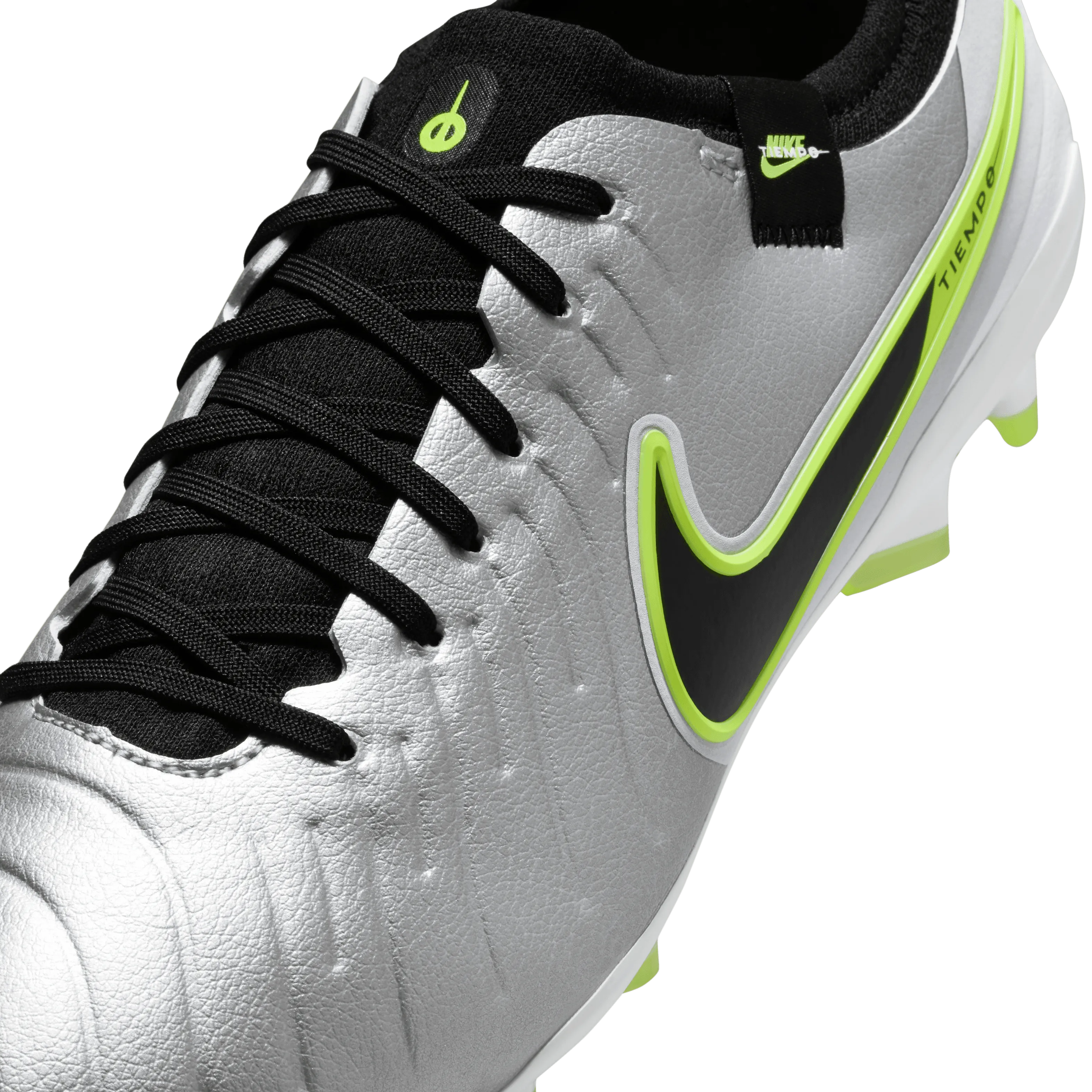 Nike Tiempo Legend Pro FG Football Boots (Metallic Silver/Black/Volt)