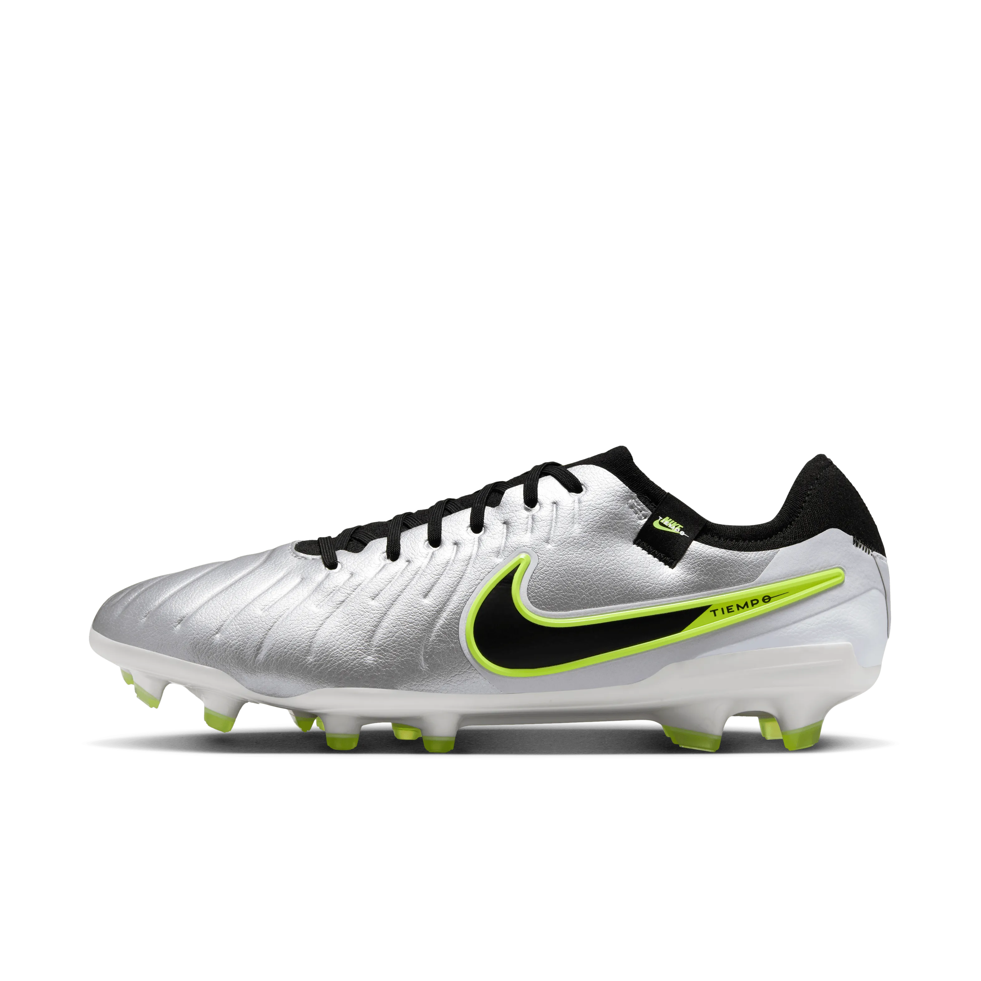 Nike Tiempo Legend Pro FG Football Boots (Metallic Silver/Black/Volt)