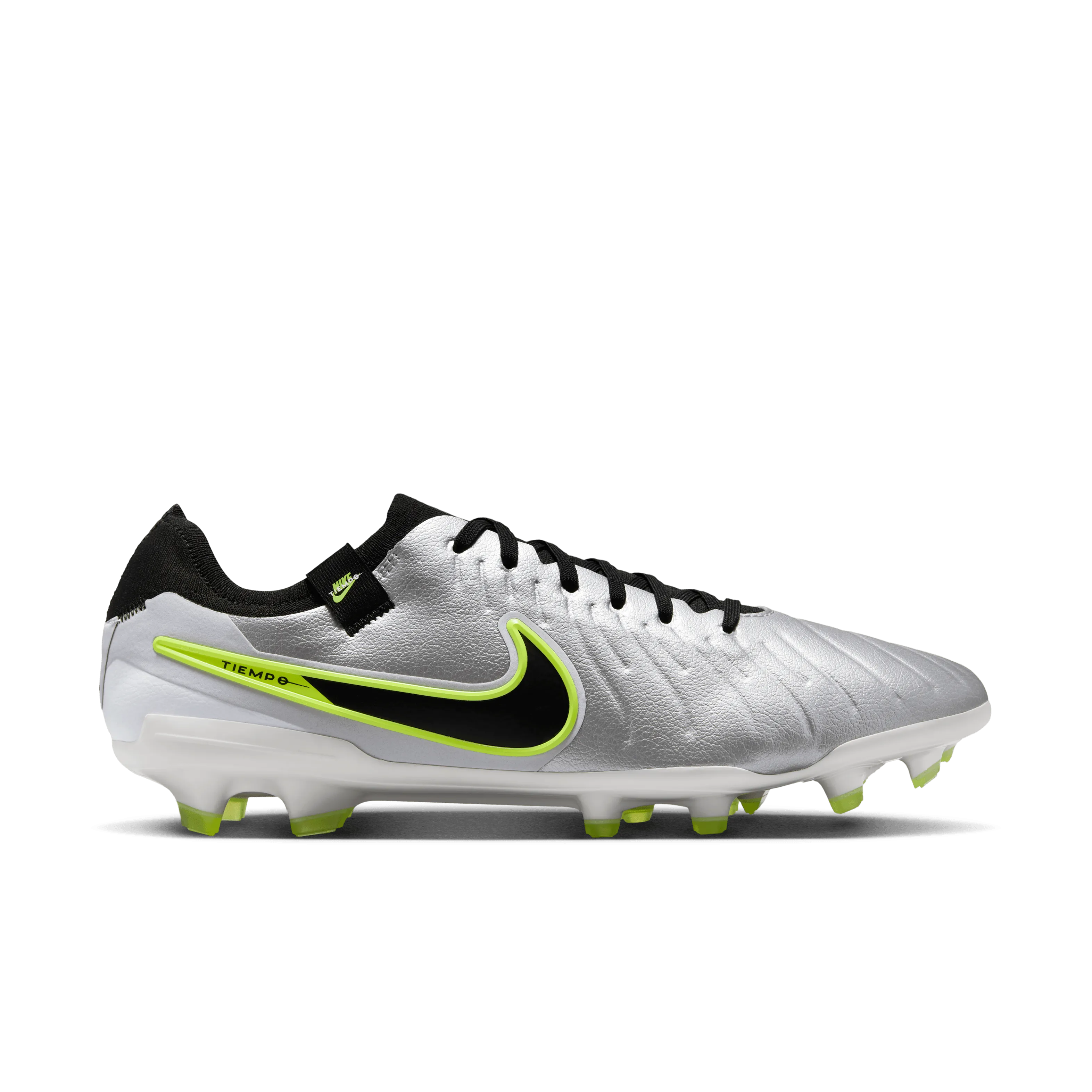 Nike Tiempo Legend Pro FG Football Boots (Metallic Silver/Black/Volt)