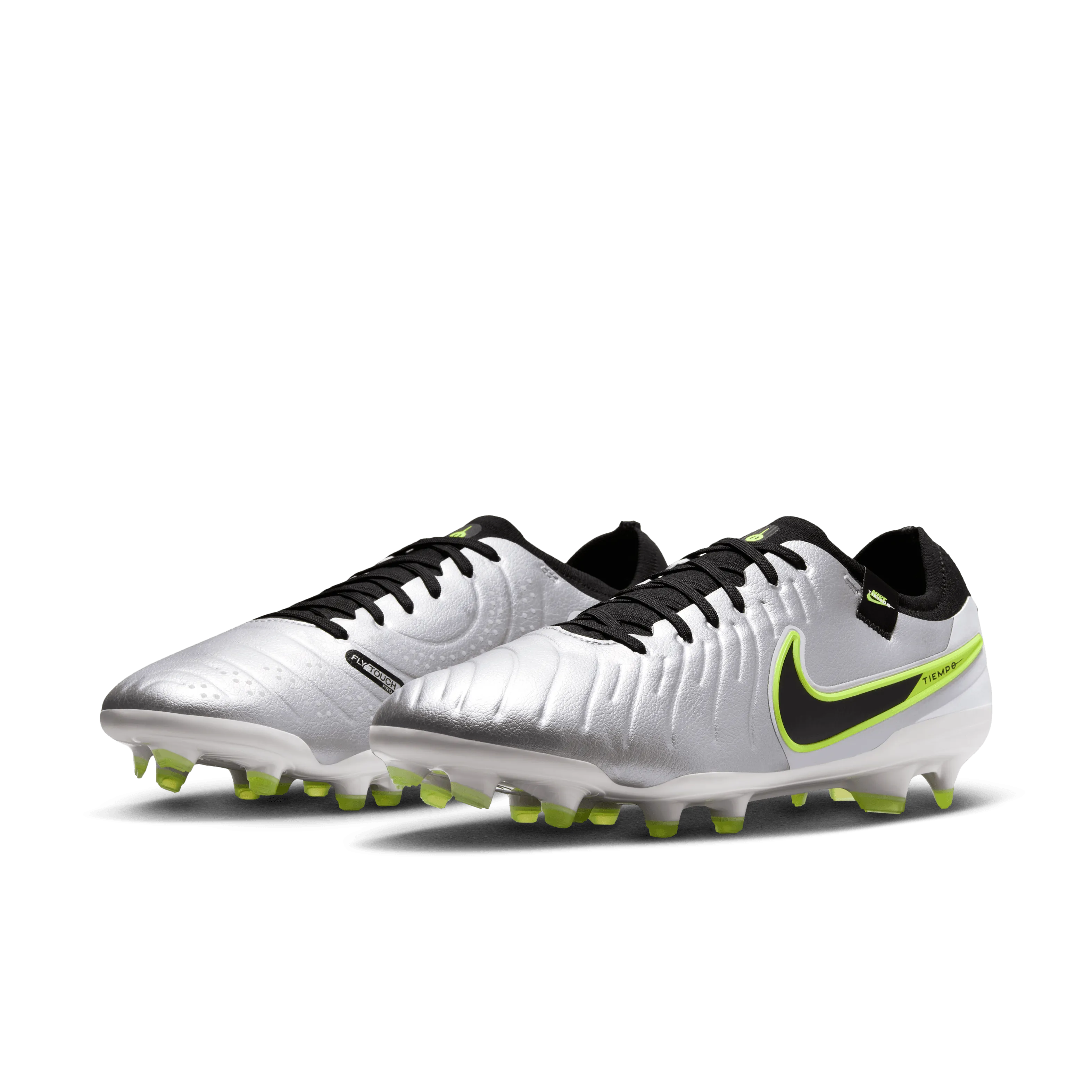 Nike Tiempo Legend Pro FG Football Boots (Metallic Silver/Black/Volt)