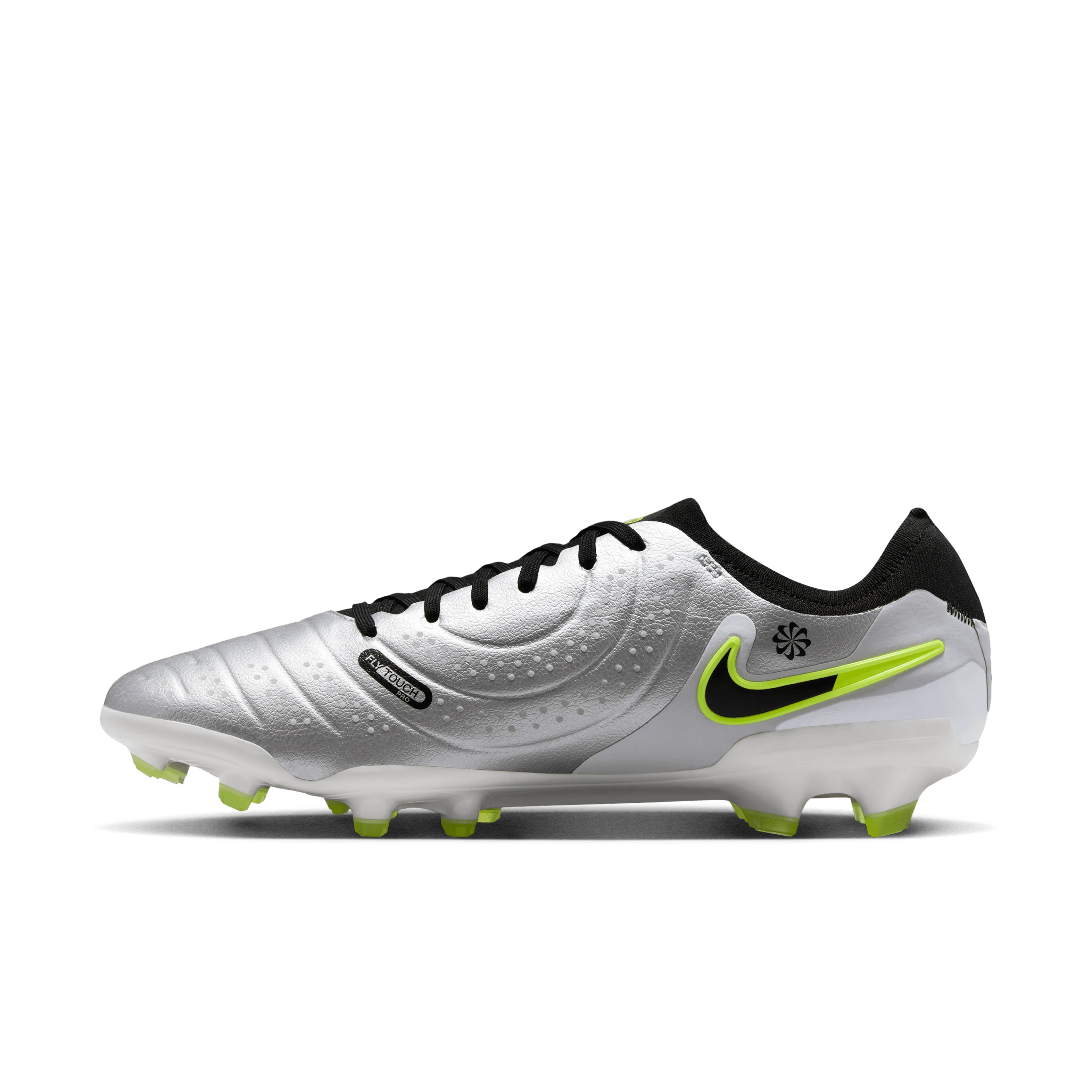 Nike Tiempo Legend Pro FG Football Boots (Metallic Silver/Black/Volt)