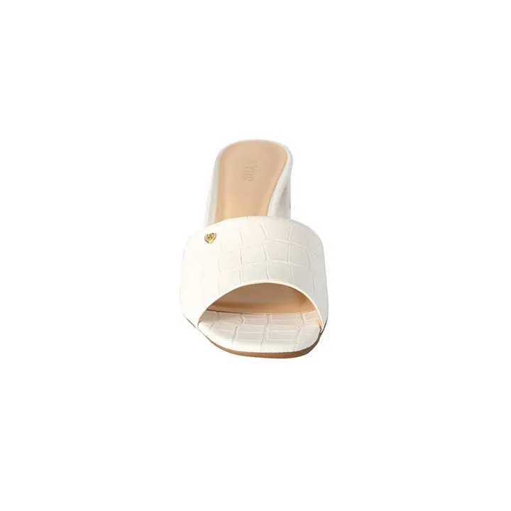 Peep-Toe Block Heeled Mule BCM 031