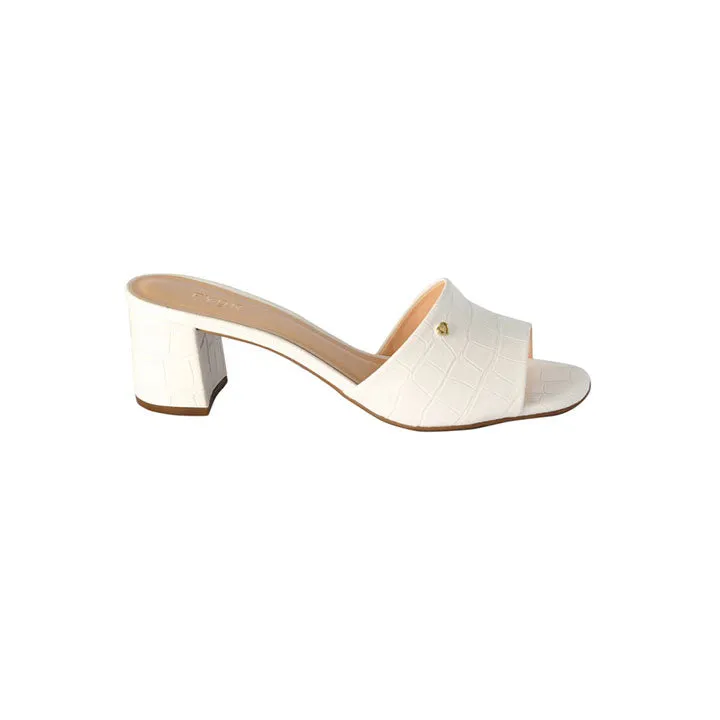 Peep-Toe Block Heeled Mule BCM 031