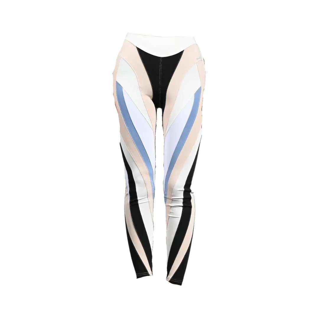 Pre Order:  High Waisted Splicing Elastic Waistband Leggings