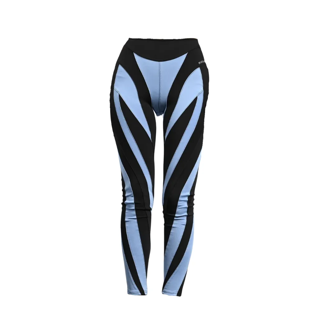 Pre Order:  High Waisted Splicing Elastic Waistband Leggings