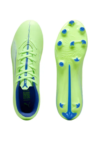 Puma Adults Football Boot Ultra 5 Play FG/AG  Yellow/White