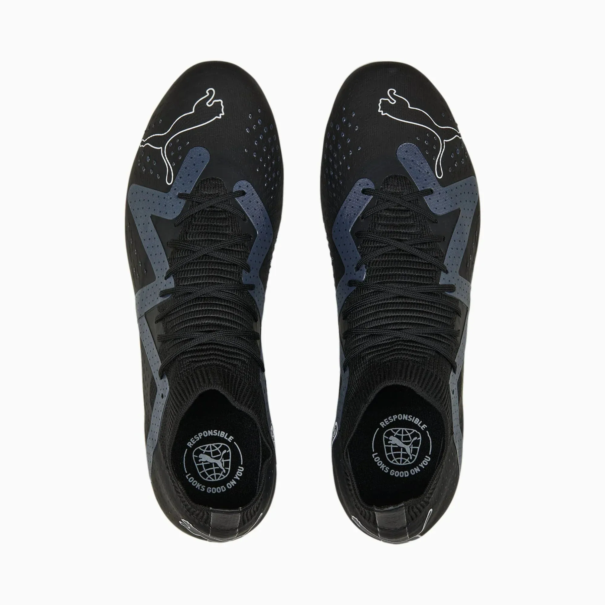 Puma Future Match FG/AG Multi-Ground Football Boots Black/White