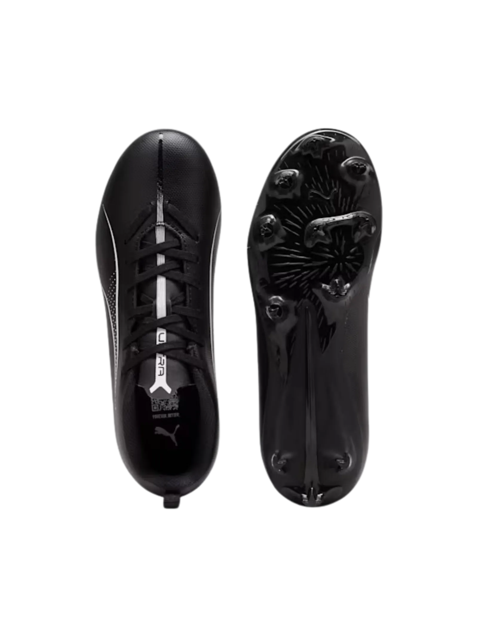 Puma Kids Ultra 5 Play FG/AG Jr Football Boot Black/White