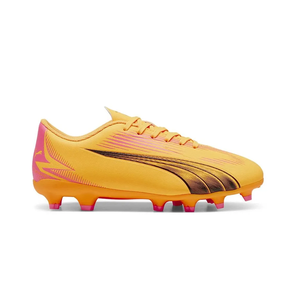 Puma Ultra Play FG/AG Jnr Football Boots (Sunset Glow/Black/Sun Stream)
