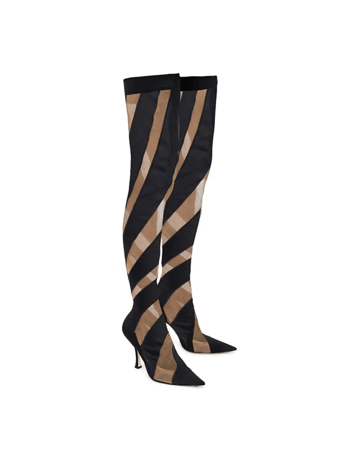 Rosabel Stripe Bandage Boots