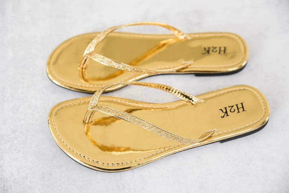 Sassy Sandals in Gold [Online Exclusive]